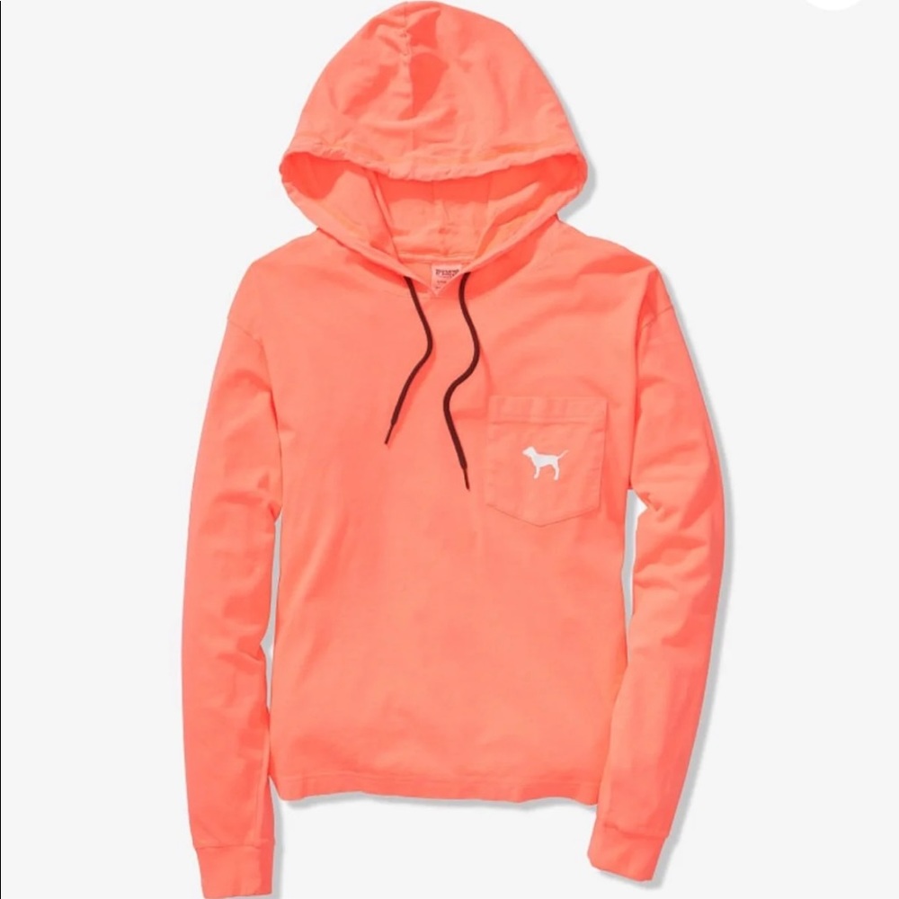 Victoria Secret l/s hooded T-shirt size small